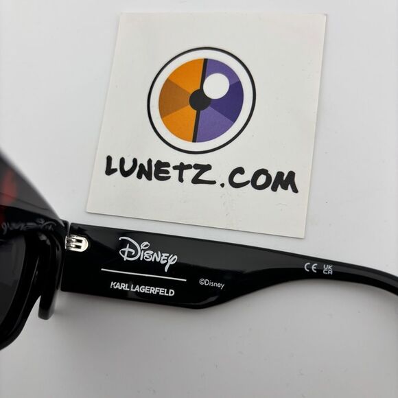 Karl Lagerfeld Disney 6168 Black Designer Sunglasses - Picture 3 of 3